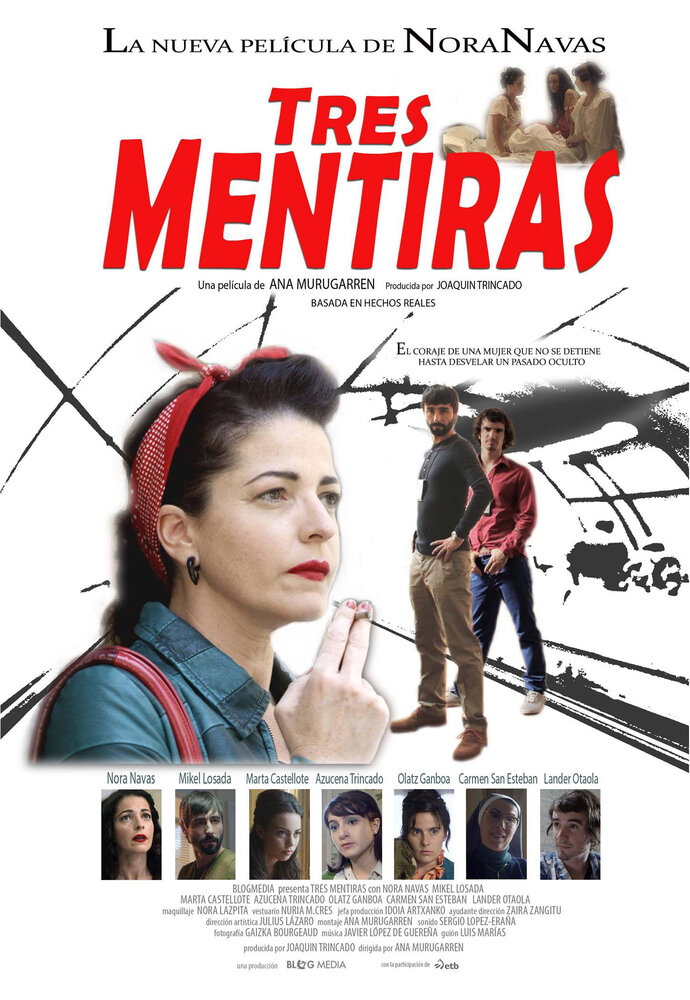 Tres mentiras (2014) постер